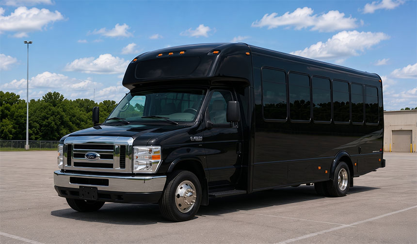 20-passenger minibus for charter in Keokuk, IA